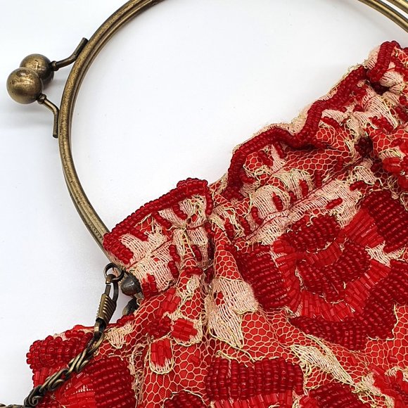 💜 Vintage Beaded Bag - Picture 4 of 4